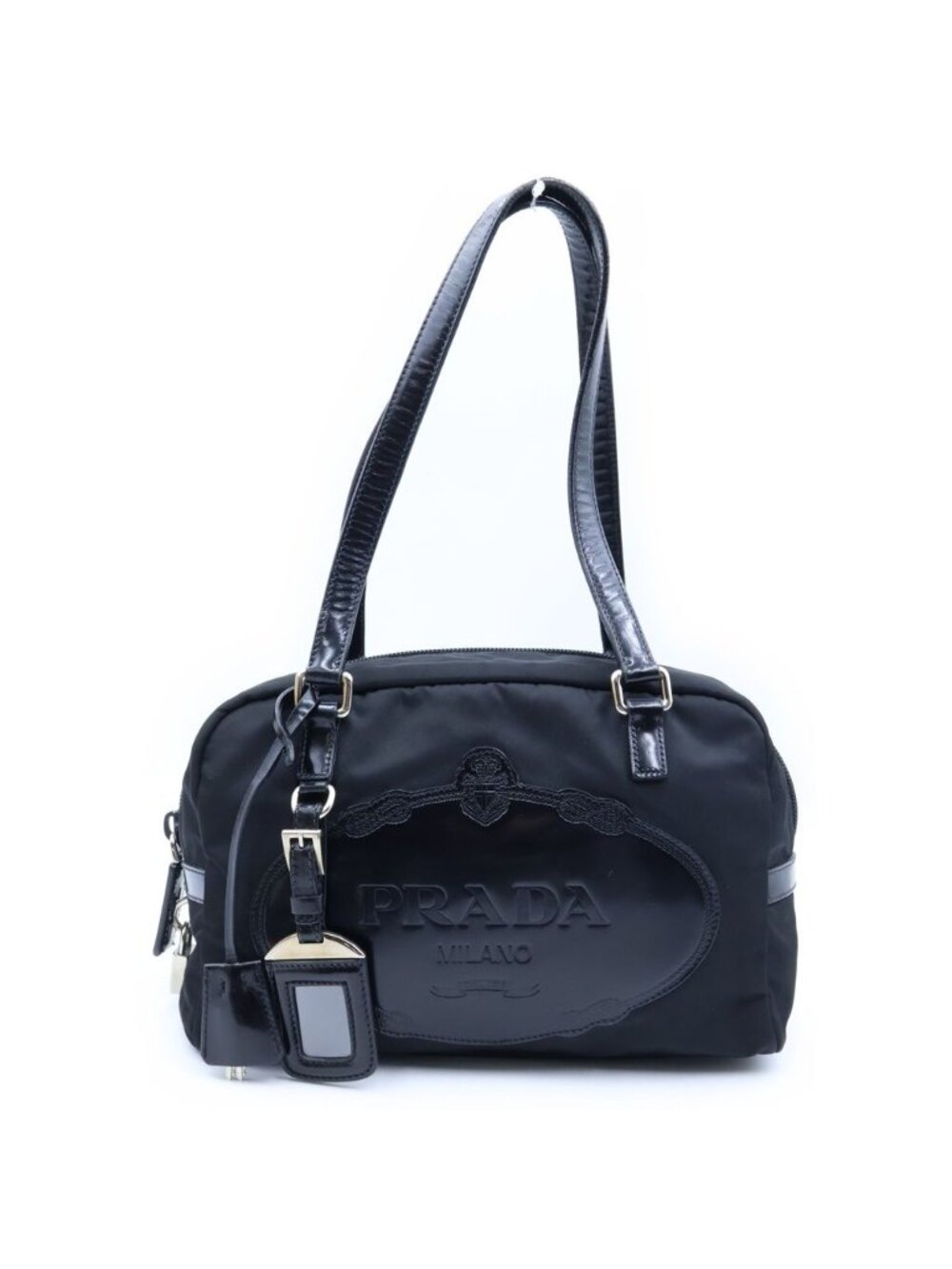 Prada Mini Boston Bag Black Nylon